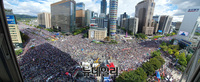 [포토] 광화문 광장 운집한 자유시민들