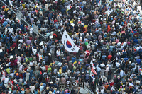 [포토] 조국 퇴진 목소리로 가득찬 광화문 사거리