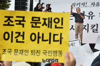 [포토] 황교안 "조국 장관 임명시킨 文, 제정신인가"