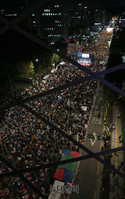 [포토] 조국 찬반 집회, 서초대로 가득 메운 시민들