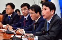 [포토] 모두발언하는 이인영 민주당 원내대표