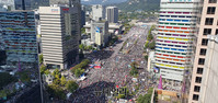 [포토] '10월 9일 광화문 집회' 세종대로 가득 메운 인파