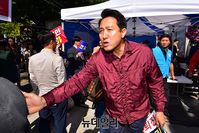 [포토] 문재인규탄 집회 참석한 오세훈 전 서울시장