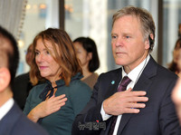 [포토] 국민의례 하는 오토 웜비어 부모