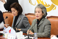 [포토] 발언하는 박선영 자유한국당 저스티스리그 공동의장