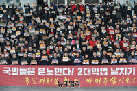 [포토] 한국당 "2대 악법 날치기 반대한다"