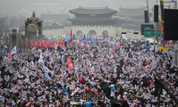 [포토] '文퇴진-공수처·선거법 반대' 외치는 시민들