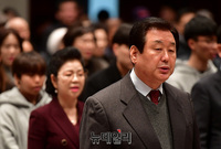 [포토] 시민사회 신년회 참석한 김무성 의원