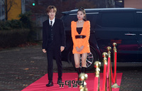 [포토] 이특-리아 "뮤직어워즈 사회 맡았어요"