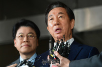 [포토] 자녀채용비리 혐의 김성태 전 한국당 원내대표...1심서 무죄