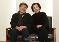 [포토] 연극 무대 앞둔 원로배우 '신구-손숙'