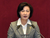 [포토] 국회 본회의, 인사말하는 추미애