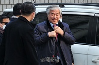 [포토] 공직선거법 위반 혐의로 법원 출석한 전광훈 목사