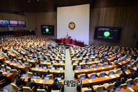 [포토] 코로나 3법 국회 본회의 통과