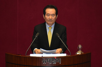 [포토] 시정연설 하는 정세균 국무총리