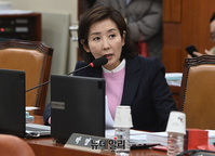 [포토] 홍남기 부총리에게 질의하는 나경원 의원