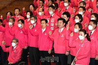 [포토] 미래통합당·미래한국당 '나라살리기, 경제살리기' 공동 선언식