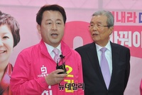 [포토] 발언하는 김용남 미래통합당 수원병 후보