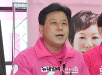 [포토] 선거 포부 밝히는 박재순 미래통합당 수원무 후보