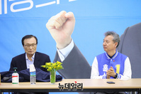 [포토] 세종갑 홍성국 민주당 후보 지지방문한 이해찬 대표