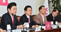 [포토] 통합당-한국당 안보연석회의, 발언하는 황교안