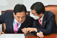 [포토] 대화하는 '심재철-조경태'