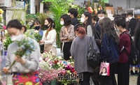 [포토] 어버이날 맞아 생기 도는 꽃시장