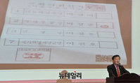 [포토] 민경욱, 4.15총선 의혹 진상규명 자료 제시