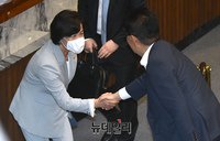 [포토] 악수 나누는 추미애-박지원