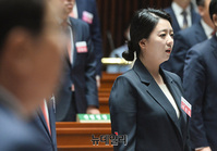 [포토] 배현진, 통합당 당선자 워크숍 참석