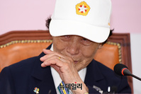 [포토] 울먹이며 발언하는 박옥선 유공자