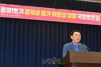 [포토] 월성1호기 경제성 평가 위법성 토론회, 환영사하는 김석기 의원