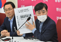 [포토] 하태경 "박지원 후보자 학력위조 확인"