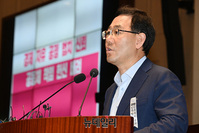 [포토] 주호영 "민주당 독재 강행…릴레이 반대토론으로 대응할 것" 