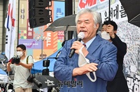 [포토] 전광훈 한기총 회장 "바이러스 테러에 당했다"