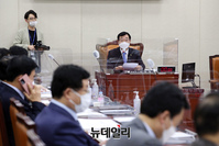 [포토] 회의주재 하는 민홍철 국방위원장