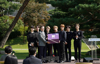 [포토] 청와대서 열린 청년의날 행사 참석한 BTS