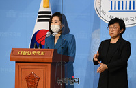 [포토] 박원순 피해자 2차 가해 관련 기자회견 갖는 전주혜
