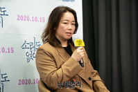 [포토] 영화 '소리도 없이' 메가폰 잡은 홍의정 감독...15일 개봉