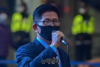 [포토] 블랙촛불문화제, 발언하는 김문수 전 경기지사