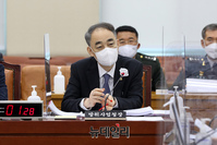 [포토] 국회 출석한 왕정홍 방사청장