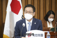 [포토] 국민의힘 찾은 박남춘 인천시장