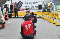 [포토] 민주당 규탄 금속노조 결의대회