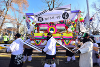 [포토] 법무부에 도착한 '법치·민주주의 사망' 꽃상여