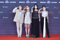 [포토] 걸그룹 에스파 "가요대축제 왔어요"