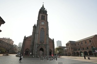 [포토] 명동성당, 성탄절·이브 미사 비대면 전환