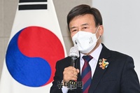 [포토] 최재형상 시상식, 발언하는 김원웅 광복회장