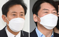 [포토] 서울시장 후보 등록 마친 '오세훈-안철수'