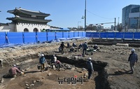 [포토] 광화문광장 공사중 조선시대 유물 발견