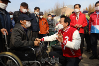 [포토] 서서울호수공원 찾은 오세훈 서울시장 후보